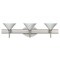 Besa Lighting Kona Vanity, White, Satin Nickel Finish, 3x5W LED 3SW-117607-LED-SN - alternate 1